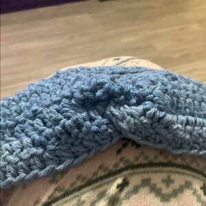 Blue Knitted Headband